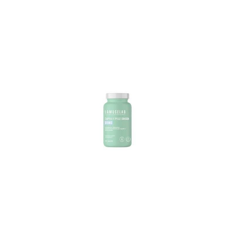 Lamuselab Capelli e Pelle Grassa Uomo Integratore Sebonormalizzante 90 Capsule Lamuselab Capelli e Pelle Grassa Uomo Integratore Sebonormalizzante 90 Capsule