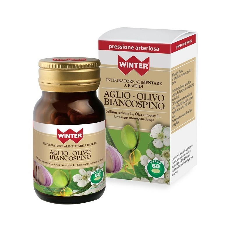 Aglio Biancospino Olivo Winter integratore cardiovascolare 60 perle Aglio Biancospino Olivo Winter integratore cardiovascolare 60 perle
