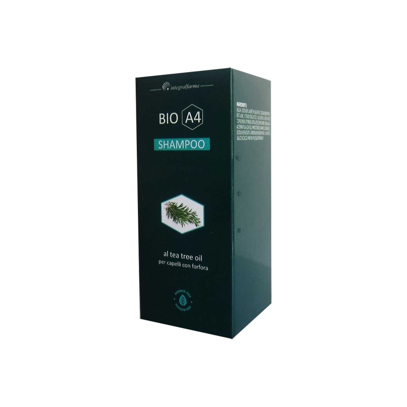 Integralfarma Bio A4 Shampoo Tea Tree Oil Antiforfora per Capelli e Cute Sensibile 200ml Integralfarma Bio A4 Shampoo Tea Tree Oil Antiforfora per Capelli e Cute Sensibile 200ml