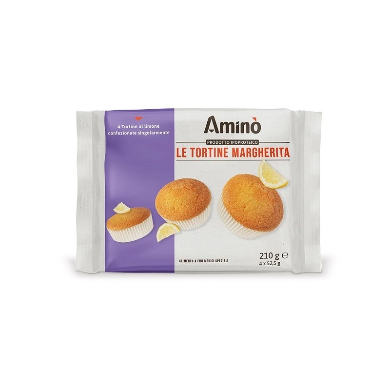 Nove Alpi Amino' Le Tortine Margherita snack dolce a basso contenuto di zuccheri 4x52,5g