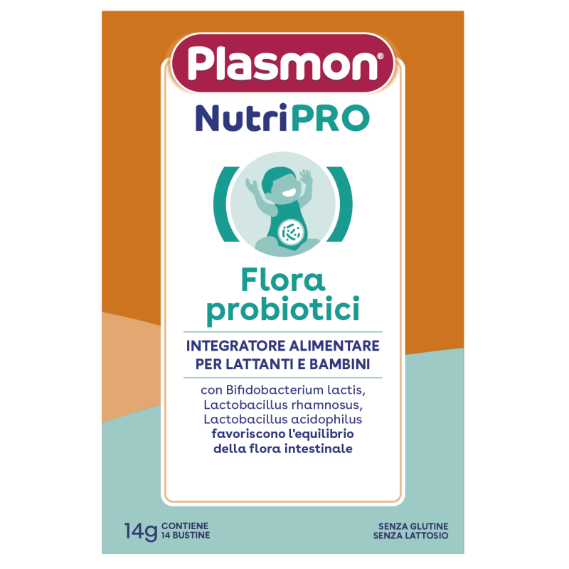Plasmon NutriPRO Flora Probiotici per Equilibrio Intestinale 14 Bustine.