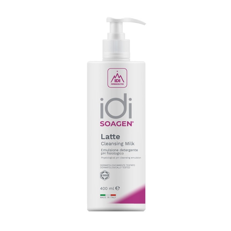 Idi Farmaceutici Soagen Latte Detergente Viso per Pelle Sensibile 400ml