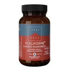 barattolo di Terranova Vollagene e Acido Ialuronico Integratore Vegano per Pelle e Articolazioni 50 Capsule