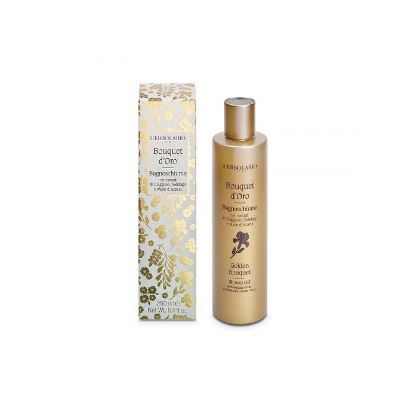 L'Erbolario Bouquet D'oro Bagnoschiuma detergente corpo idratante e delicato 250 ml L'Erbolario Bouquet D'oro Bagnoschiuma detergente corpo idratante e delicato 250 ml