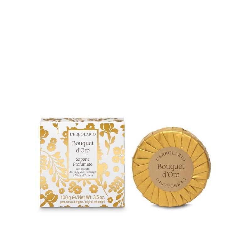 L'Erbolario Bouquet D'oro Sapone Profumato per Detersione Mani e Corpo 100 g L'Erbolario Bouquet D'oro Sapone Profumato per Detersione Mani e Corpo 100 g