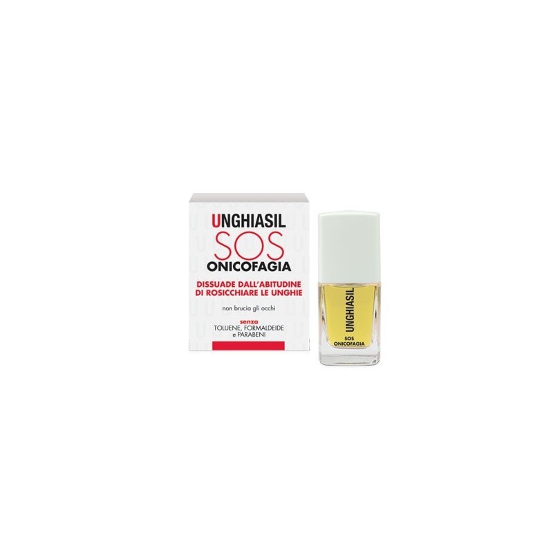Unghiasil Sos Onicofagia smalto amaro per smettere di rosicchiarsi le unghie 12ml