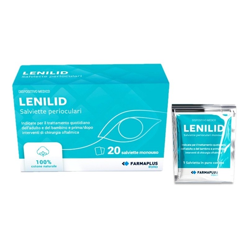 Lenilid Salviette Perioculari per Igiene Occhi e Blefarite 20 Salviette Lenilid Salviette Perioculari per Igiene Occhi e Blefarite 20 Salviette
