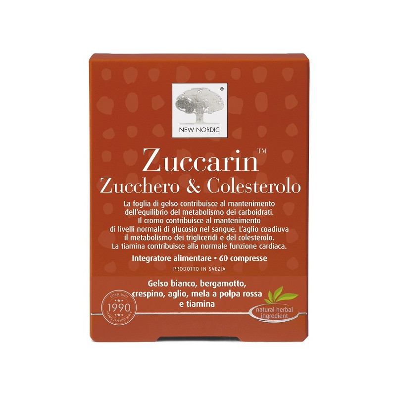 Zuccarin Zucchero & Colesterolo integratore per metabolismo e colesterolo 60 compresse Zuccarin Zucchero & Colesterolo integratore per metabolismo e colesterolo 60 compresse