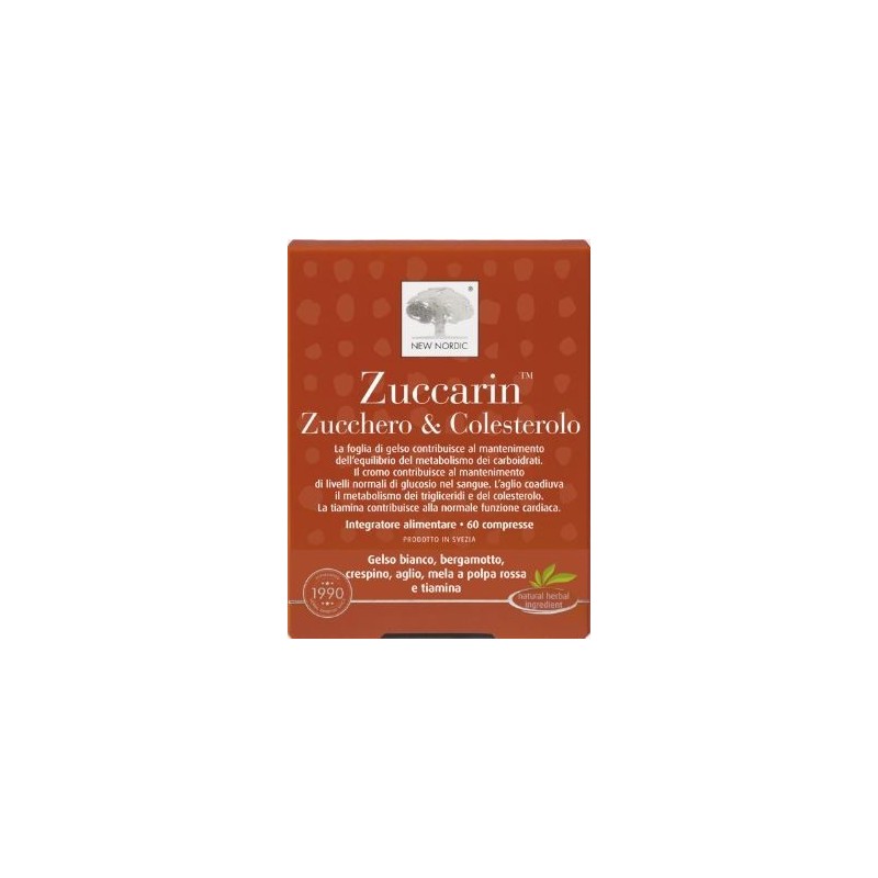 Zuccarin Zucchero & Colesterolo integratore per metabolismo e colesterolo 60 compresse Zuccarin Zucchero & Colesterolo integratore per metabolismo e colesterolo 60 compresse