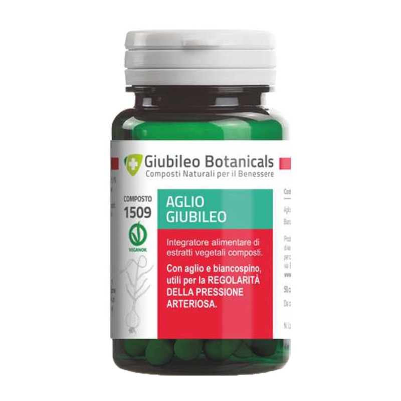 Formato di Giubileo Botanicals Integratore di Aglio per Regolare la Pressione 50 Capsule Formato di Giubileo Botanicals Integratore di Aglio per Regolare la Pressione 50 Capsule