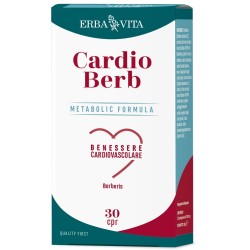 confezione di Erba Vita Cardio Berb Integratore per Cuore e Metabolismo 30 Compresse