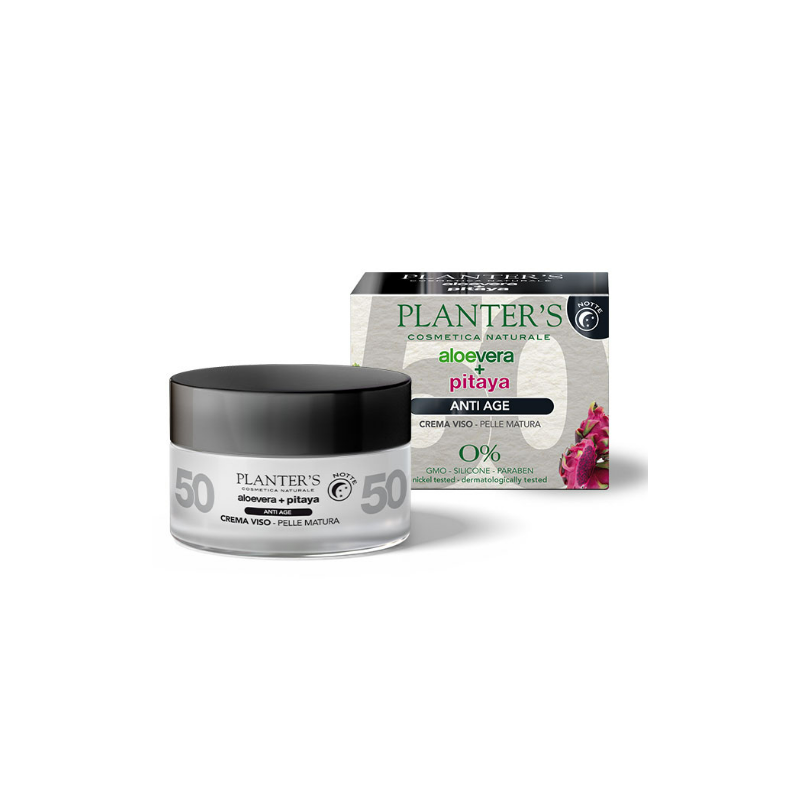 Planter's Crema Viso Notte Aloe + Pitaya anti-age per pelli mature 50ml Planter's Crema Viso Notte Aloe + Pitaya anti-age per pelli mature 50ml