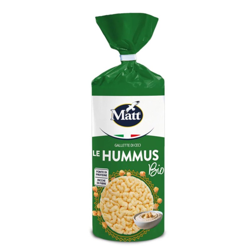 Formato di Matt Le Hummus Gallette a Base di Farina di Ceci 100 g Formato di Matt Le Hummus Gallette a Base di Farina di Ceci 100 g