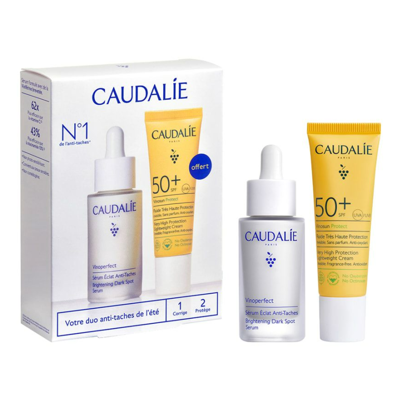 Caudalie Vinoperfect Cofanetto Duo Antimacchie per Pelle Luminosa e Protetta Siero 30ml + Fluido 20ml