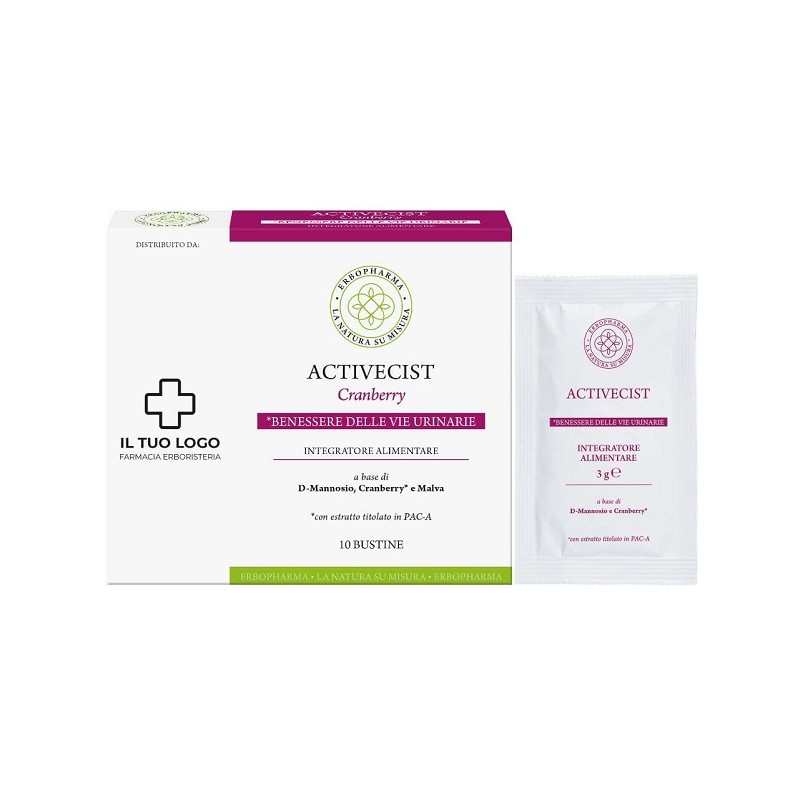 Erboristeria Magentina Activecist integratore vie urinarie 10 bustine per drenaggio e benessere