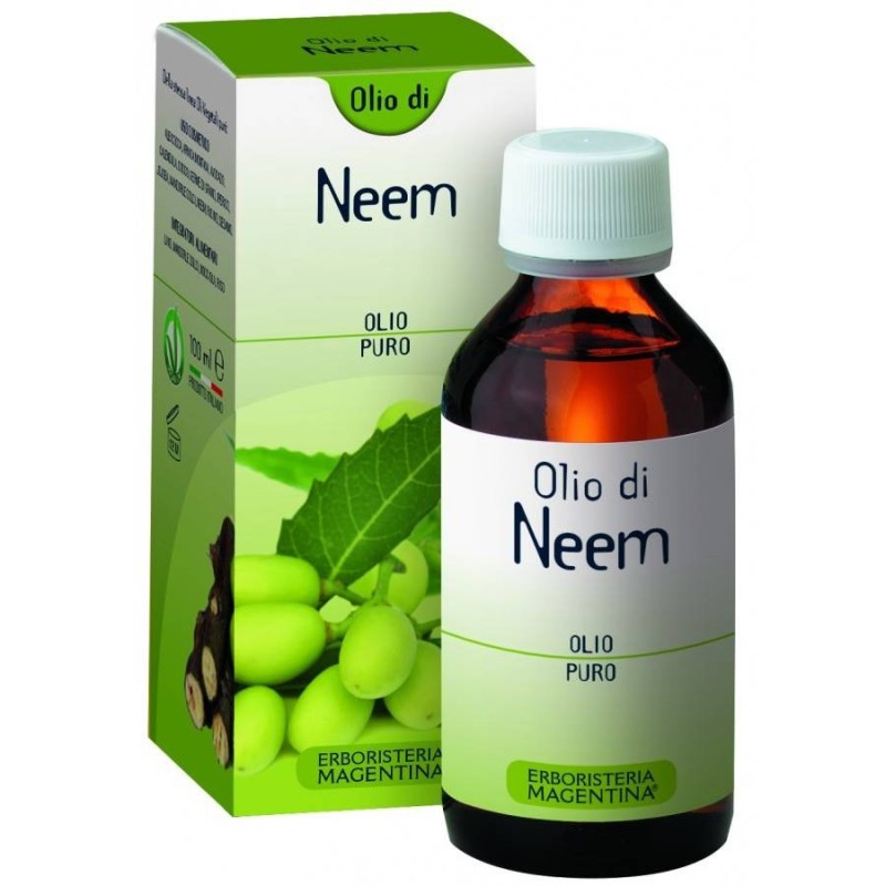Erboristeria Magentina Neem Olio Vegetale per Pelle e Capelli 100ml: Idratazione, Purificazione e Protezione Naturale
