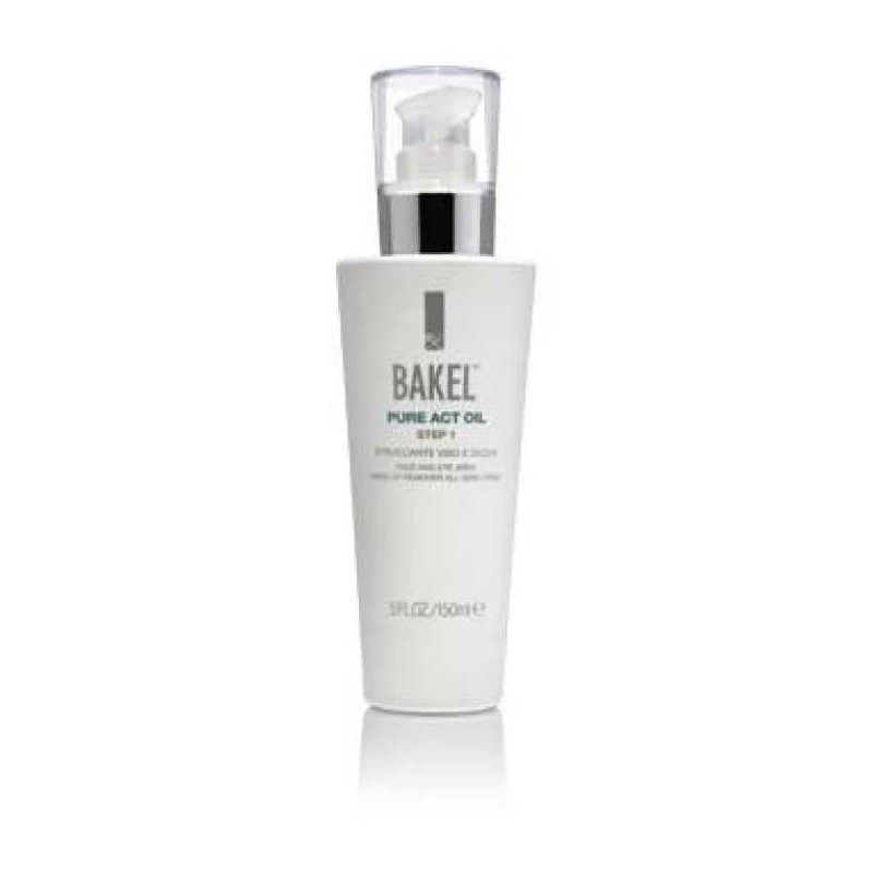 Bakel Pure Act Oil Struccante olio detergente viso e occhi per detersione delicata 150ml