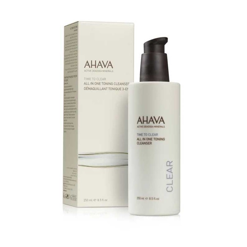 Ahava Time To Clear All in One Detergente viso e occhi per detersione completa 250ml Ahava Time To Clear All in One Detergente viso e occhi per detersione completa 250ml