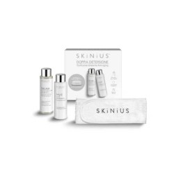 Skinius Doppia Detersione Antiaging per Pulizia Viso Profonda e Antiage Cofanetto 2x100ml + Fascia Beauty Skinius Doppia Detersione Antiaging per Pulizia Viso Profonda e Antiage Cofanetto 2x100ml + Fascia Beauty