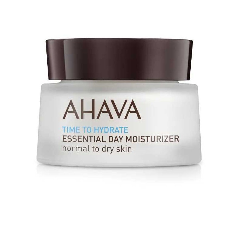 Ahava Time to Hydrate Essential Day Crema Idratante Viso per Pelli Secche e Normali 50ml