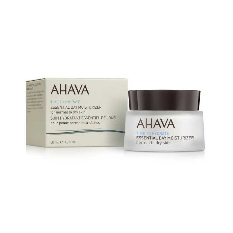 Ahava Time to Hydrate Essential Day Crema Idratante Viso per Pelli Secche e Normali 50ml