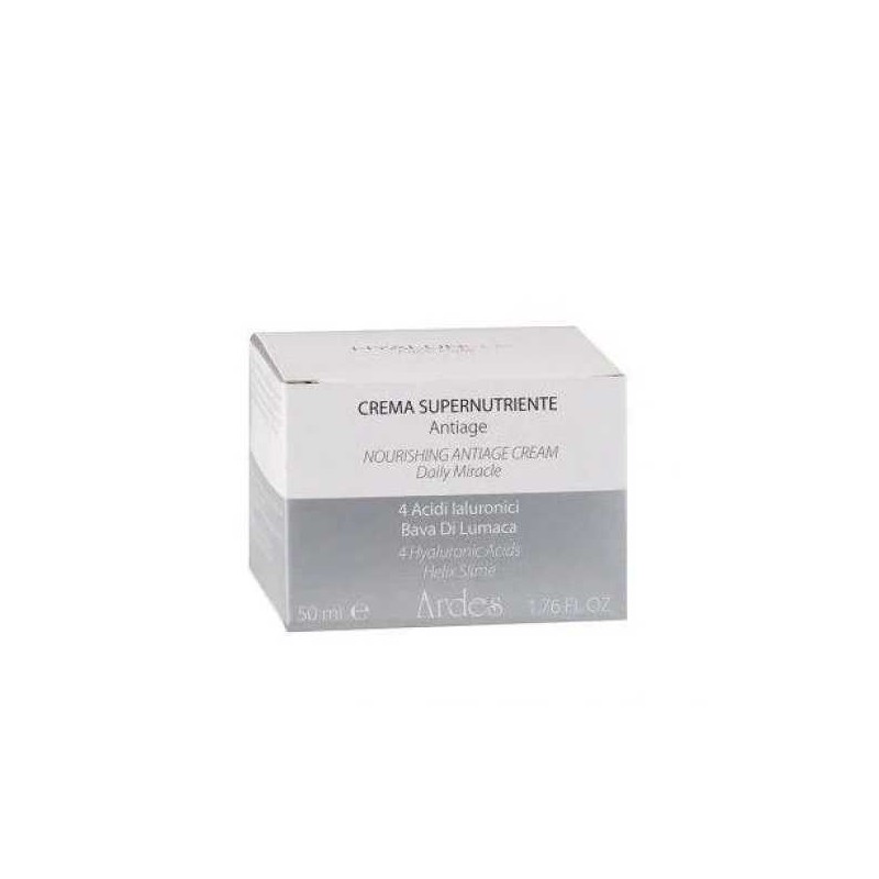 Ardes Hyalurelix Crema Supernutriente Antiage Viso per Pelle Giovane e Idratata 50ml