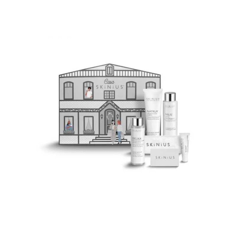 Skinius Casa Skinius Cofanetto di Bellezza 6 Cosmetici per Skincare Completa Formato Regalo