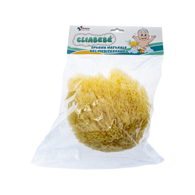 Cliabebe Spugna naturale di mare per detersione delicata misura n.16