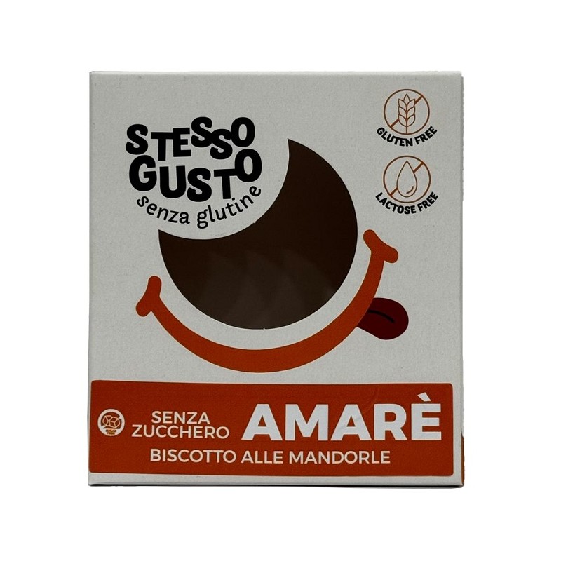 Stesso Gusto Amare' Biscotto Mandorle per Snack Senza Glutine 170 g Stesso Gusto Amare' Biscotto Mandorle per Snack Senza Glutine 170 g