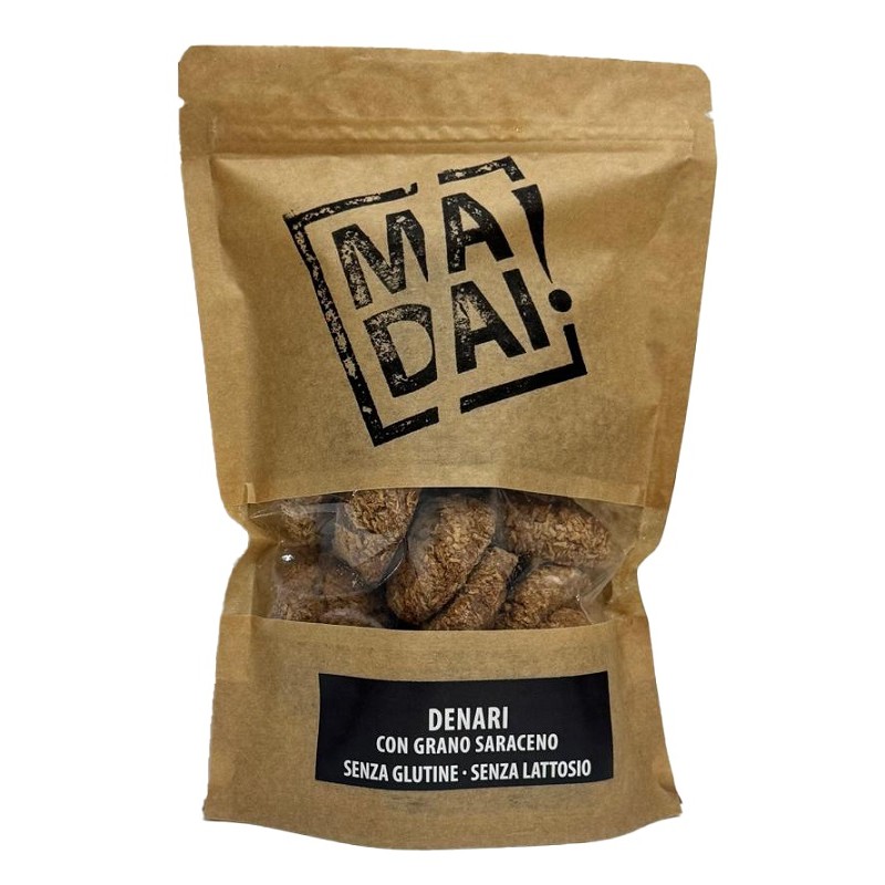 Madai Denari Grano Saraceno e Cocco Biscotti Senza Glutine e Lattosio 220g