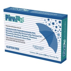 confezione di Pirv F20 Integratore per Difese Immunitarie con Lattoferrina e Vitamine 30 Capsule confezione di Pirv F20 Integratore per Difese Immunitarie con Lattoferrina e Vitamine 30 Capsule