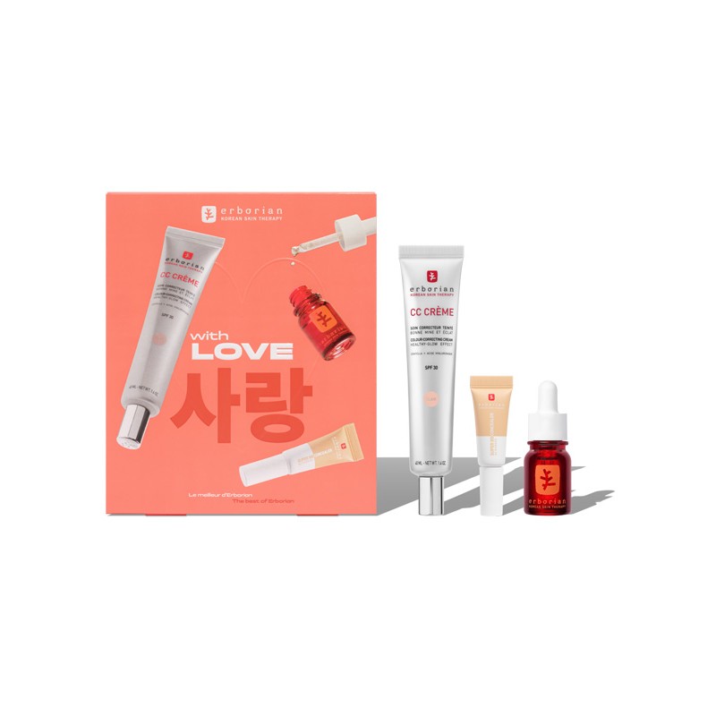 Erborian Kit Xmas25 With Love routine viso completa per pelle perfetta kit 3 pezzi