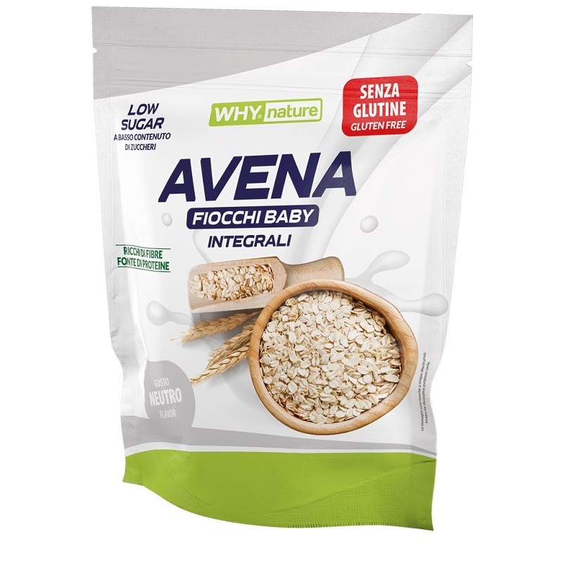 Whynature Avena Fiocchi Baby Neutro per Colazione Sana e Ricette 1 kg Whynature Avena Fiocchi Baby Neutro per Colazione Sana e Ricette 1 kg