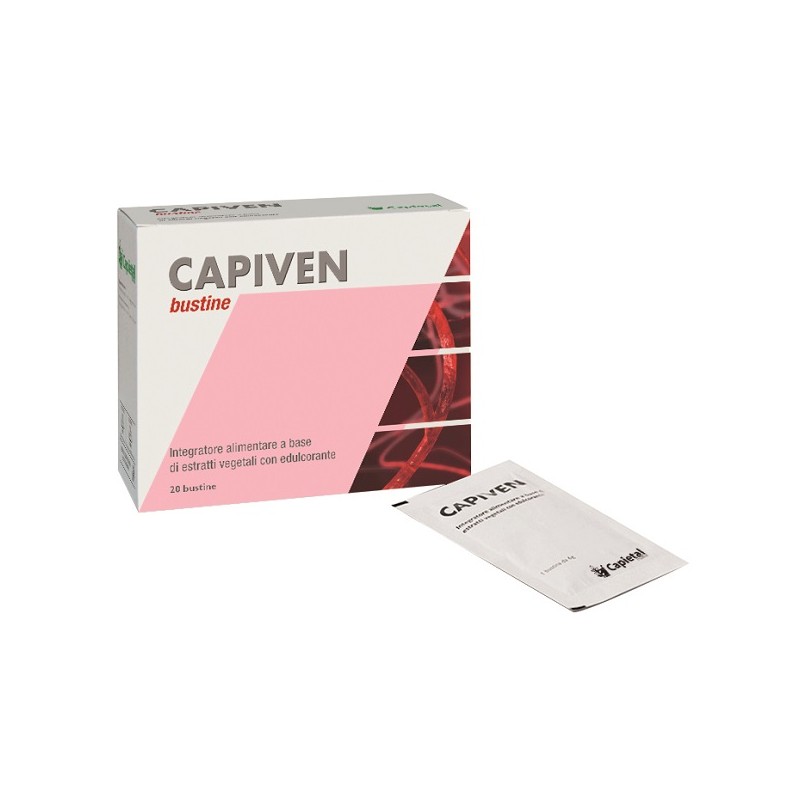Capiven Integratore per Circolazione Venosa e Benessere Gambe 20 Bustine Capiven Integratore per Circolazione Venosa e Benessere Gambe 20 Bustine