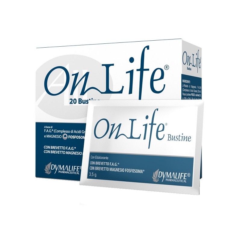 Onlife Integratore Acidi Grassi e Magnesio per Benessere Generale 20 Bustine