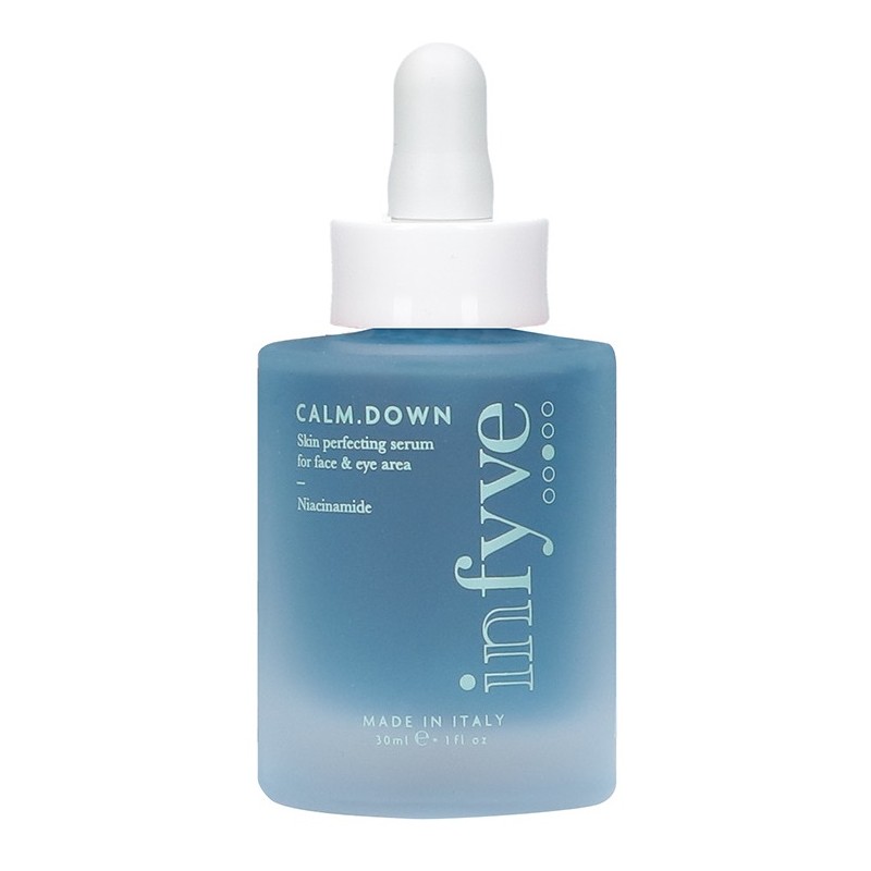 Infyve Beauty Calm,down Siero Viso e Occhi Perfezionatore per Pelle Uniforme e Luminosa 30ml
