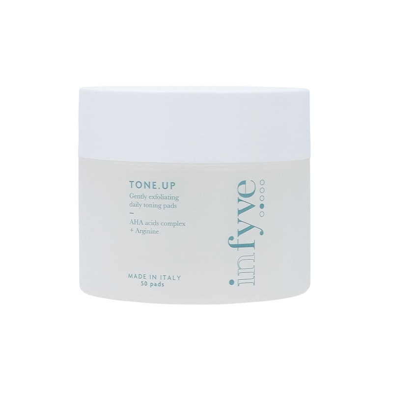 Infyve Beauty Tone.up Tonico Dischetti Esfoliante per Pelle Luminosa 50 Pezzi