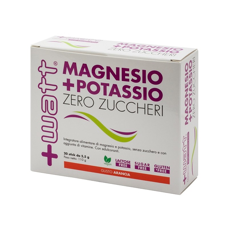 Magnesio+potassio Zero Zuccheri integratore sali minerali per energia e muscoli 20 stick