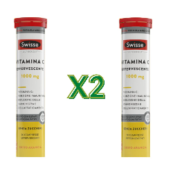 confezione doppia Swisse Vitamina C Effervescente Difese Immunitarie Bipacco 2x20 Compresse confezione doppia Swisse Vitamina C Effervescente Difese Immunitarie Bipacco 2x20 Compresse