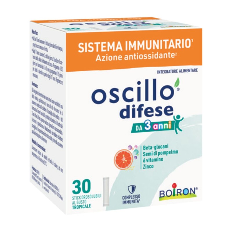 Formato di Boiron Oscillo Difese Integratore Alimentare dai 3 Anni 30 Stick Orosolubili Formato di Boiron Oscillo Difese Integratore Alimentare dai 3 Anni 30 Stick Orosolubili