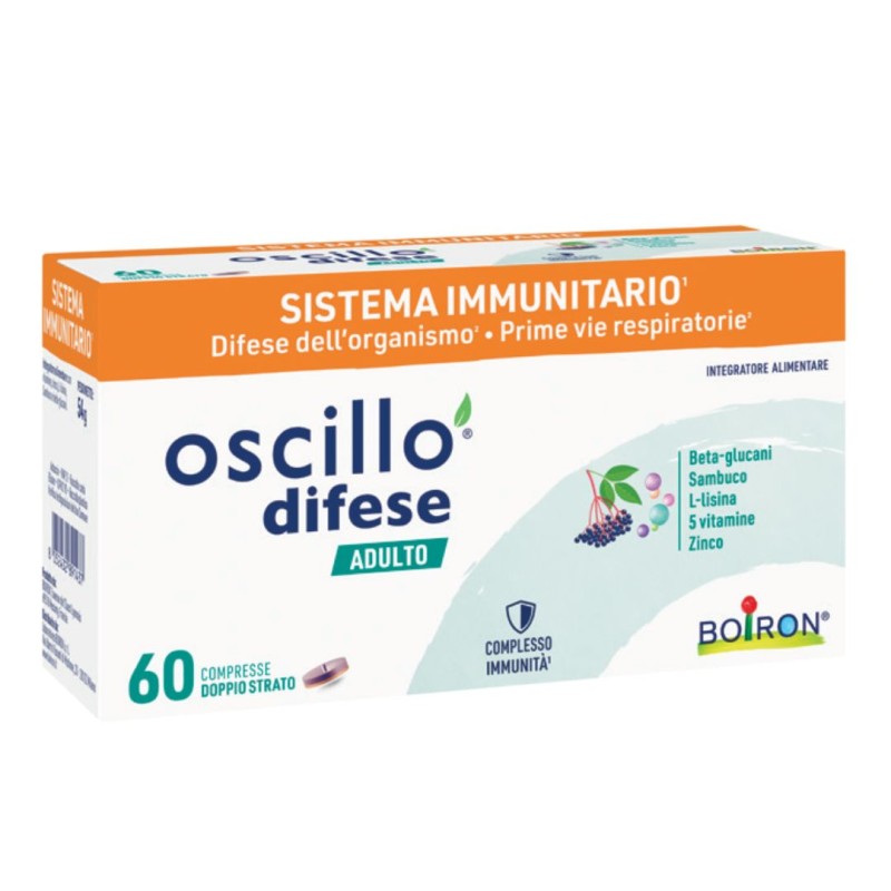 Formato di Boiron Oscillo Difese Adulti Integratore Alimentare per le Difese Immunitarie 60 Compresse Formato di Boiron Oscillo Difese Adulti Integratore Alimentare per le Difese Immunitarie 60 Compresse