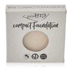 Formato di Purobio Cosmetics Fondotinta Compatto Ricarica 02 Opacizzante per Pelle Uniforme 1 Cialda Formato di Purobio Cosmetics Fondotinta Compatto Ricarica 02 Opacizzante per Pelle Uniforme 1 Cialda