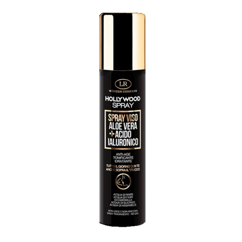 Formato di Hollywood Spray Viso Antiage con Aloe Vera e Acido Ialuronico per Idratazione e Tonificazione 75ml Formato di Hollywood Spray Viso Antiage con Aloe Vera e Acido Ialuronico per Idratazione e Tonificazione 75ml