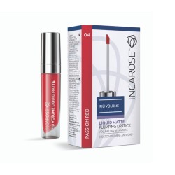 Formato di Incarose Più Volume Liquid Matte 04 Passion Red Rossetto Volumizzante Effetto Matte 4ml Formato di Incarose Più Volume Liquid Matte 04 Passion Red Rossetto Volumizzante Effetto Matte 4ml