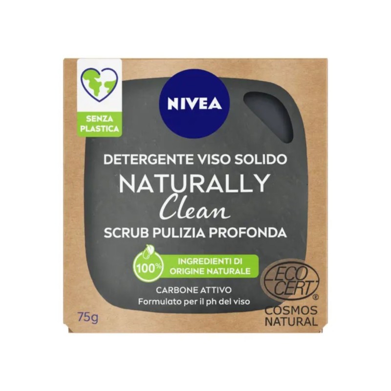 Formato di Nivea Naturally Clean Antiimpurità Detergente Solido Viso per Pelle Grassa e Acneica 75g Formato di Nivea Naturally Clean Antiimpurità Detergente Solido Viso per Pelle Grassa e Acneica 75g