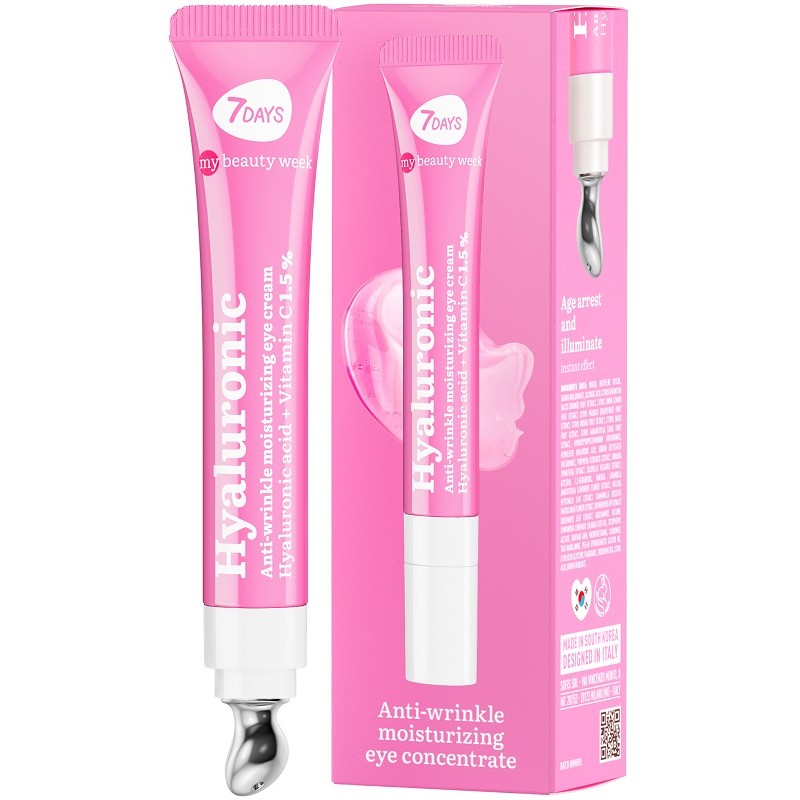 7days Contorno Occhi Hyaluronic Antirughe per Occhiaie e Rughe 18ml 7days Contorno Occhi Hyaluronic Antirughe per Occhiaie e Rughe 18ml
