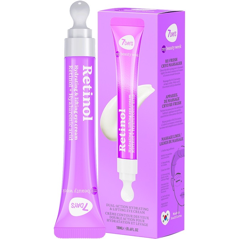 7days Contorno Occhi Retinol Antirughe Lifting per Rughe e Borse 18ml