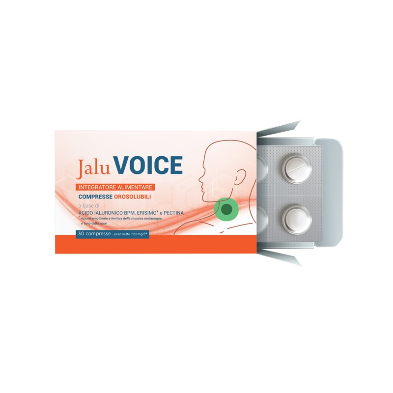 Jalu Voice integratore per benessere voce e gola 30 compresse orosolubili Jalu Voice integratore per benessere voce e gola 30 compresse orosolubili