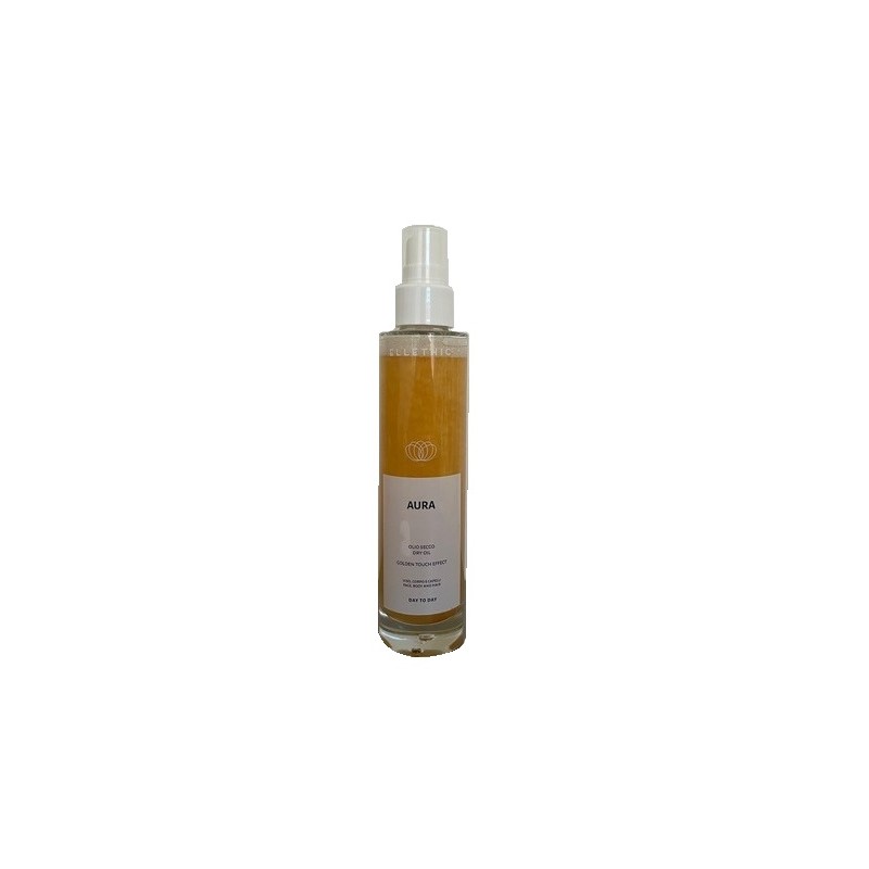 Ellethic Olio Secco Aura olio multifunzione illuminante per viso, corpo e capelli 100ml Ellethic Olio Secco Aura olio multifunzione illuminante per viso, corpo e capelli 100ml