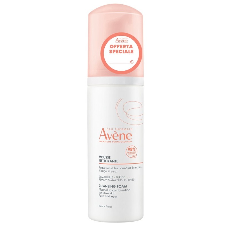 Avène Mousse Detergente per Pelle Sensibile e Mista 150ml Avène Mousse Detergente per Pelle Sensibile e Mista 150ml